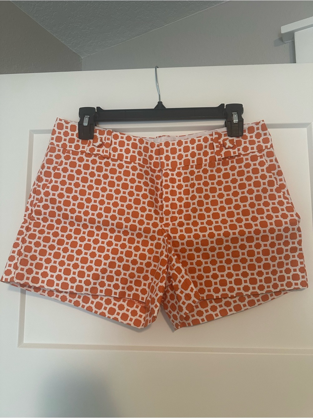 Banana Republic  Women's Orange Geometric Print Shorts